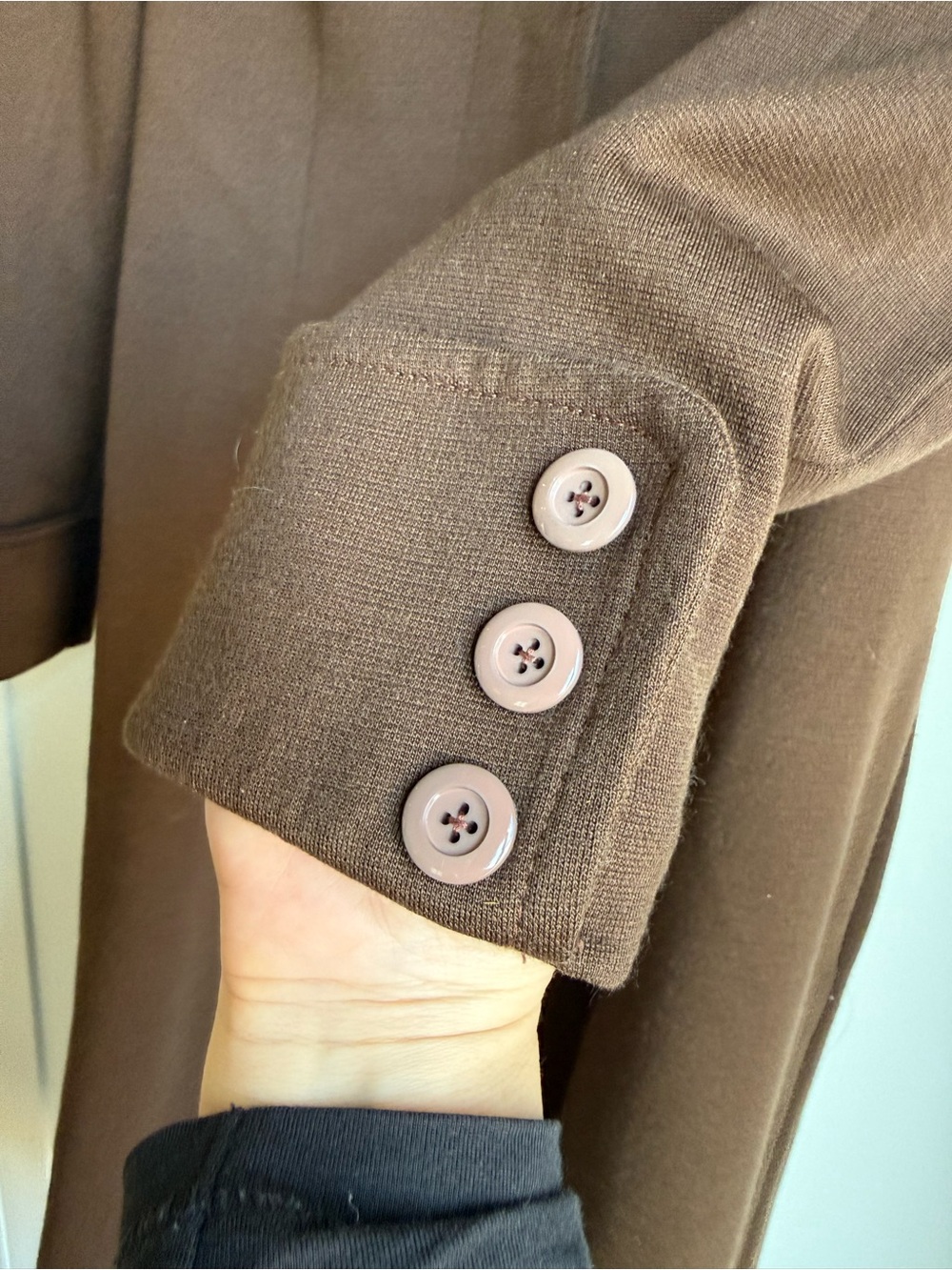 Vintage RARE 70s Brown Knit Princess Coat |S| - Picture 8 of 8